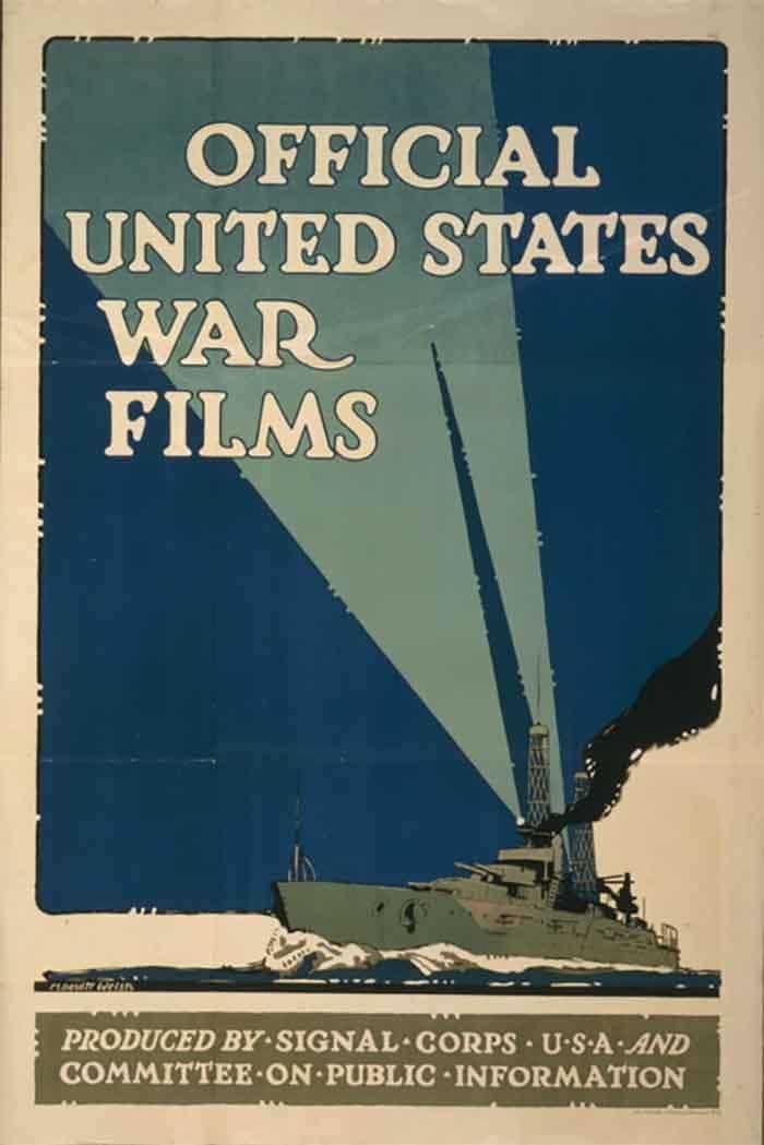 A propaganda film transparency.