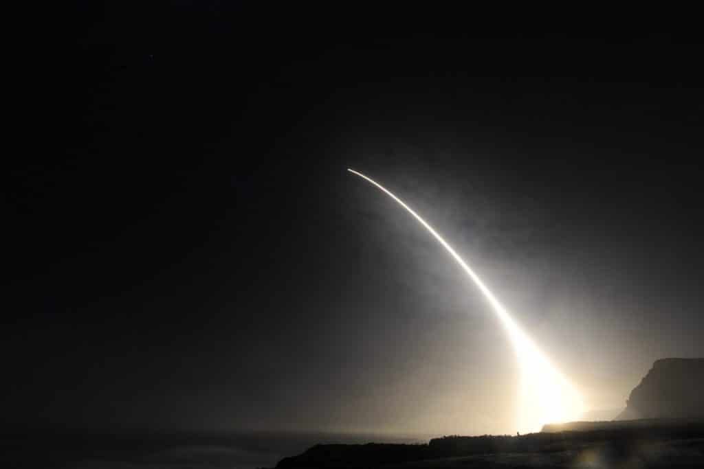 ICBM test launch
