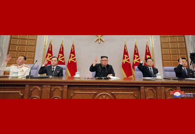 Kim Jong Un at the 8th Workers Party Congress. Photo credit: KCNA via KCNA Watch.