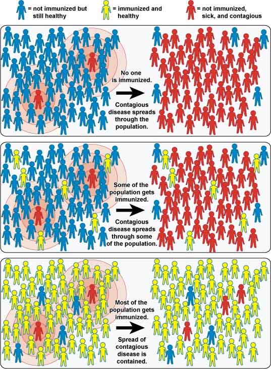 vaccinated people transmit virus