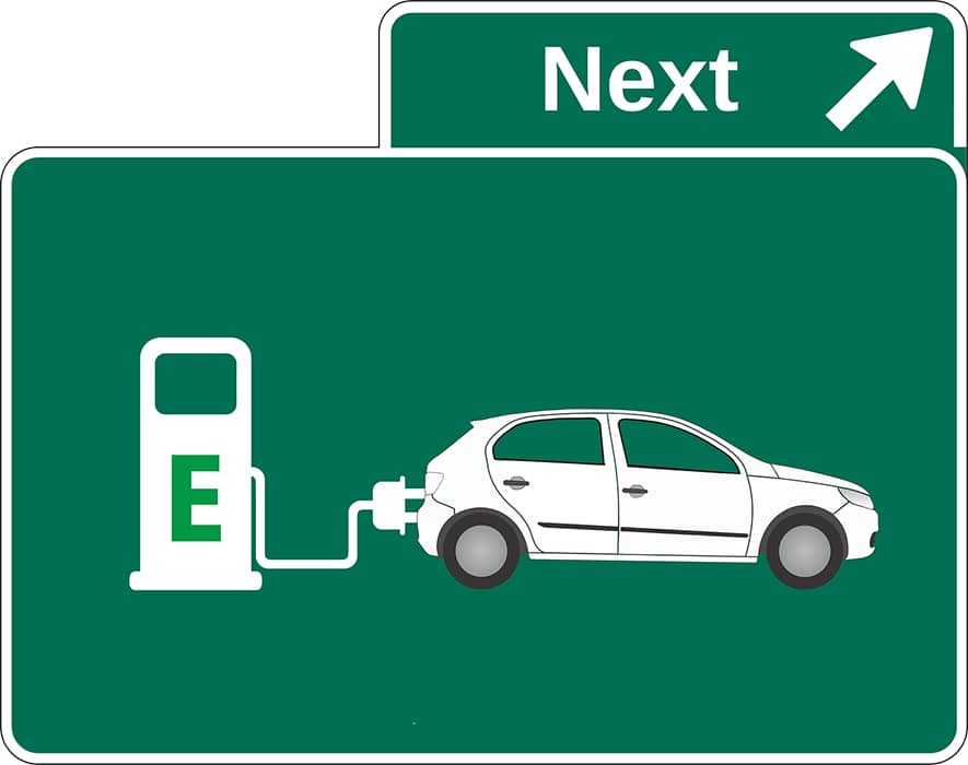 electric car illustration