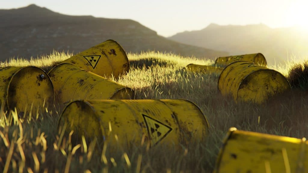 Radioactive waste barrels. Credit: Recognize Productions from Pexels. Public domain.