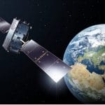 Artist’s conception of Galileo satellite in orbit in 2021. Image courtesy of European Space Agency