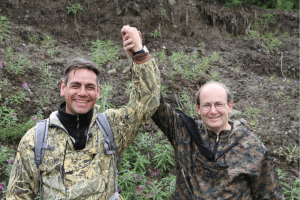 Luca Bindi and Paul Steinhardt were the first to discover quasicrystals in nature. Credit: William Steinhardt. Used with permission