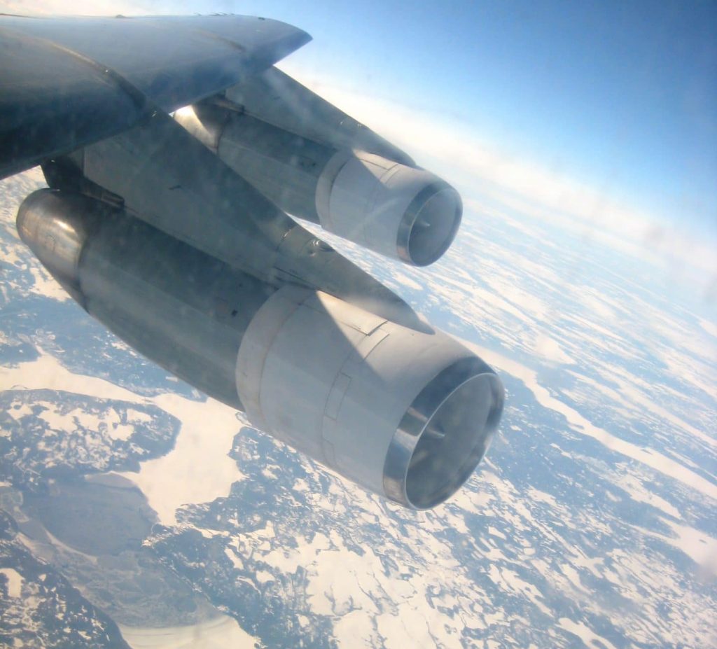 Image of Arctic area taken aboard US aircraft en route to Europe 2014. Credit: Diana Marvin. Used with permission.