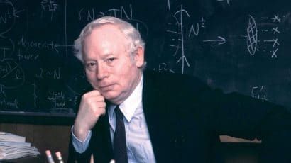 Physicist Steven Weinberg, January 28, 2008. Credit: Larry Murphy, The University of Texas at Austin. Used with permission.