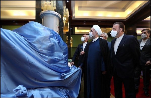 Iranian President Rouhani visiting the exhibition of nuclear achievements. Credit: Official website of the President of the Islamic Republic of Iran. https://president.ir/en/120598