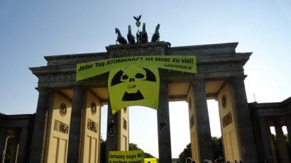 antinuclear energy protest in Berlin