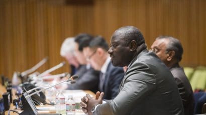 Executive Secretary Lassina Zerbo speaks the 2015 NPT Review Conference event, “The Urgency of Action on the Comprehensive Test Ban Treaty – Contributing to International Peace and Security in an Increasingly Unstable World.” Credit: The Official CTBTO Photostream. Accessed via Wikimedia Commons.