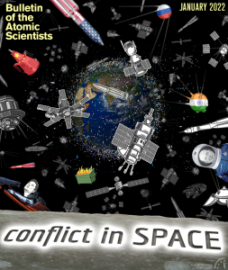 Cover by Thomas Gaulkin  <br />(illustrations via <a href="https://flic.kr/p/2k7RGfT">EFF Photos</a>, <a href="https://www.esa.int/ESA_Multimedia/Images/2008/03/Debris_objects_in_low-Earth_orbit_LEO2">ESA</a>, <a href="https://commons.wikimedia.org/wiki/File:Elon_Musk%27s_Tesla_Roadster_(40143096241).jpg">Wikimedia</a>, Vectorstock)