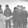 Siegfried Hecker (second from right) visits the secret Russian nuclear city of Sarov in February 1992. Credit: screen grab from Stanford University