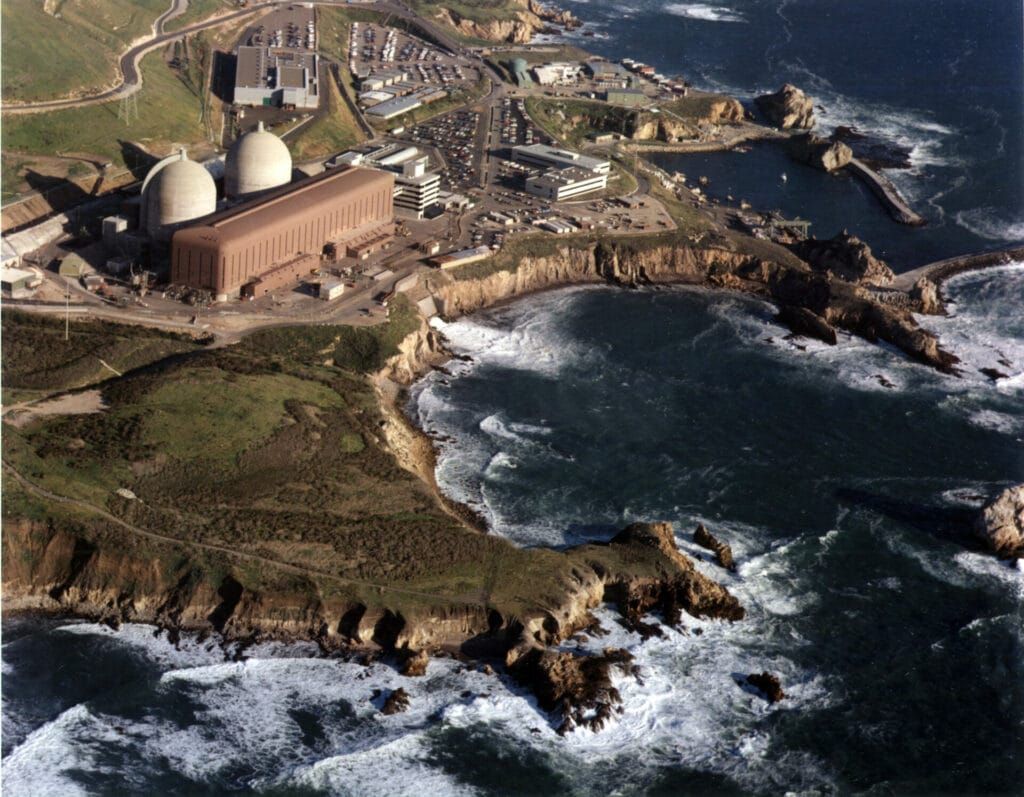 Aerial view of Diablo Canyon nuclear power plant