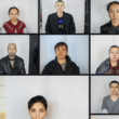 Images of detainees from the Xinjiang Police Files. Credit: Victims of Communism Memorial Foundation.