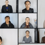 Images of detainees from the Xinjiang Police Files. Credit: Victims of Communism Memorial Foundation.
