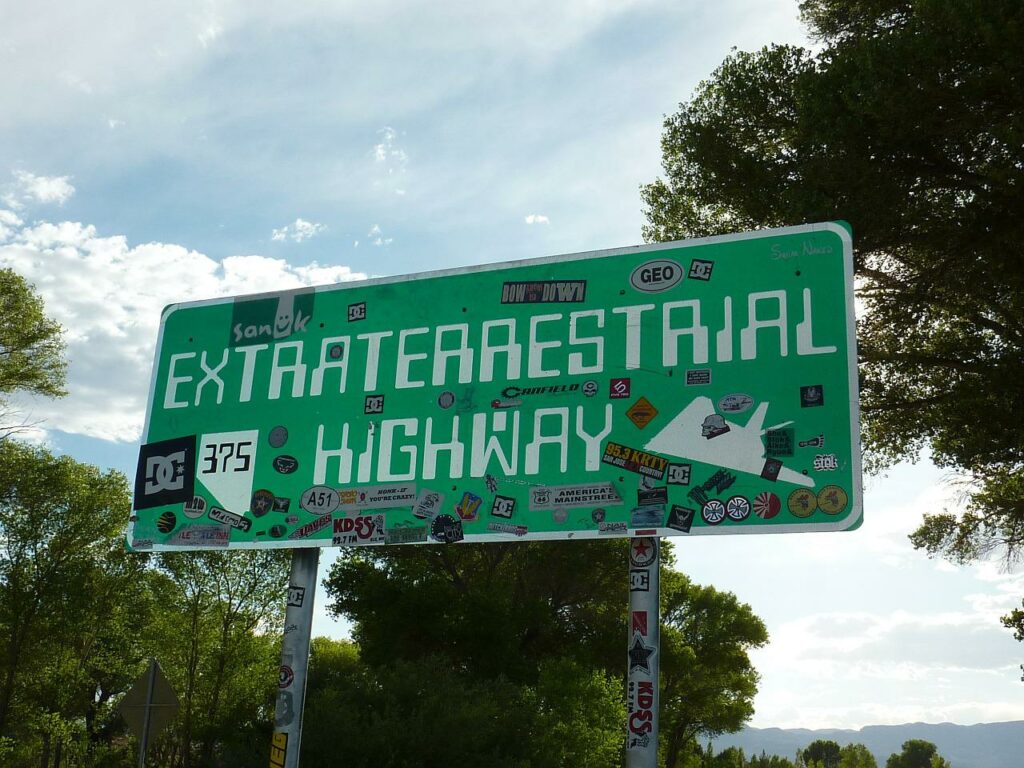 Extraterrestial Highway. Credit: Rachel. Accessed via Pixabay. Pixabay License. Free for commercial use.