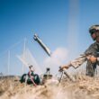A US Marine launches a lethal miniature aerial missile system during an exercise at Marine Corps Base Camp Pendleton, Calif. on Sept. 2, 2020. Credit: Jennessa Davey, US Marine Corps.