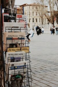 Newsstand. Credit: Claudio Schwarz. Unsplash License.