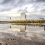 Nuclear cooling tower reflection