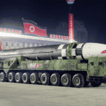 North Korean ICBM on parade