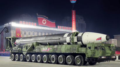 North Korean ICBM on parade