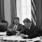 JFK in White House in Cuban Missile Crisis
