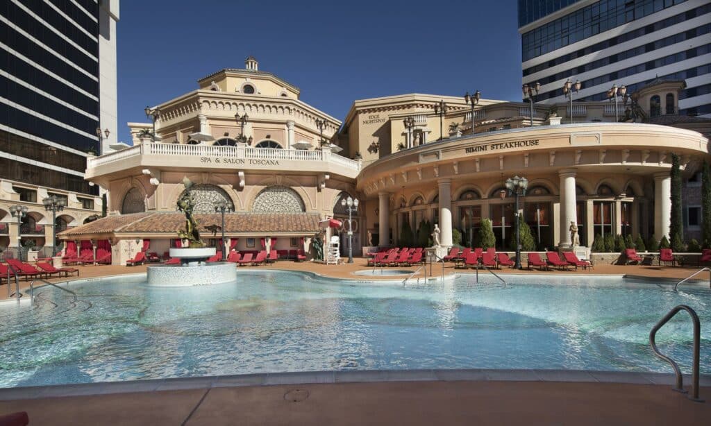 The pools at the Peppermill Reno resort may not be filled with geothermal waters, but they are heated by them. (Peppermill)