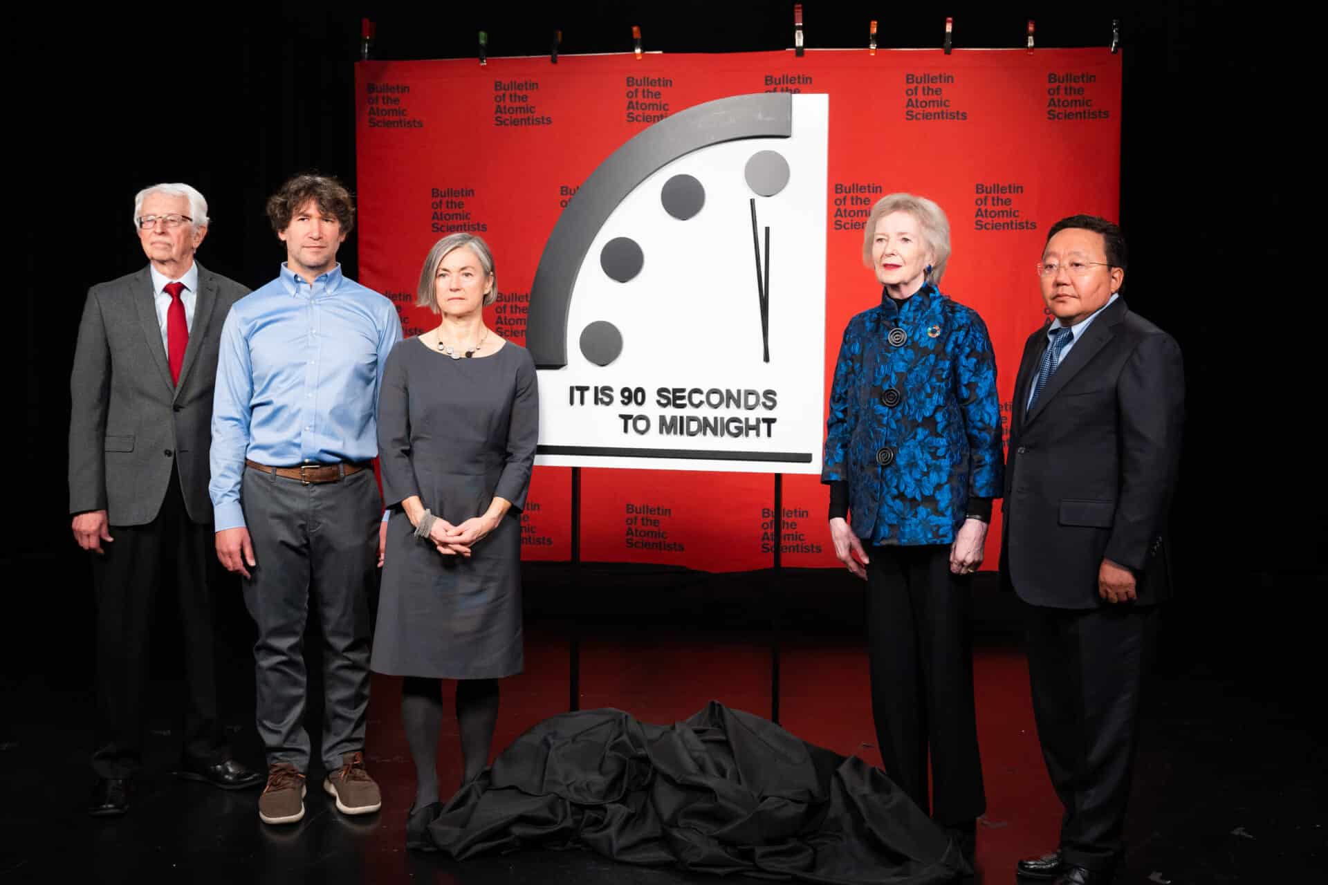 Doomsday Clock at 90 seconds, signalling the most danger in 75 years