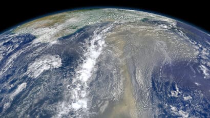 a river of dust over the earth