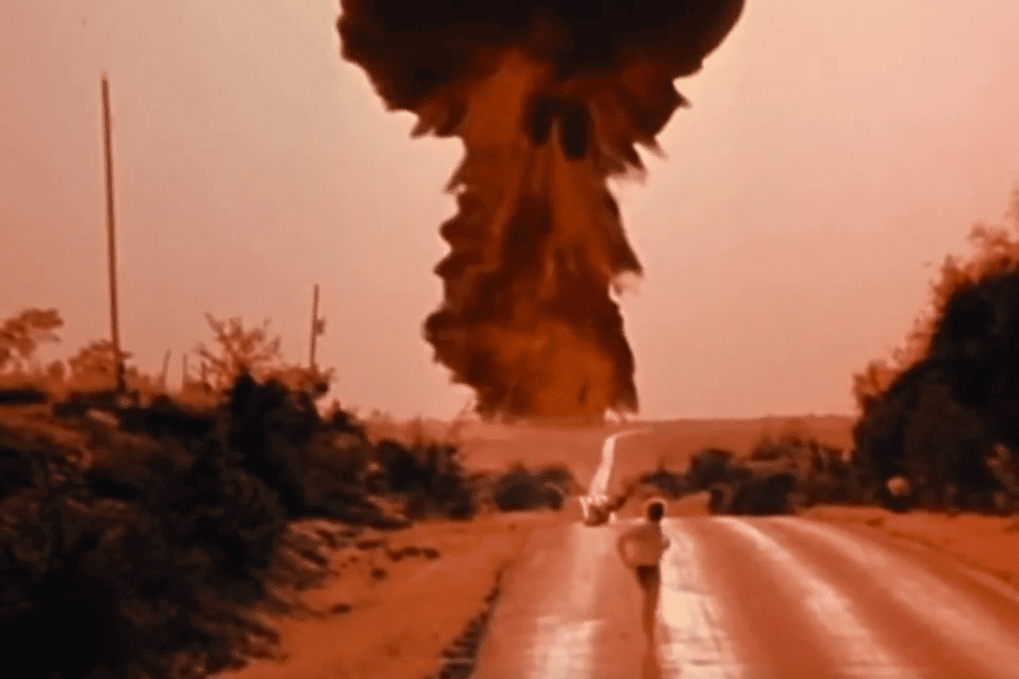A scene from the film 'The Day After' (1983) about the effects of a devastating nuclear holocaust on small-town residents of eastern Kansas. (Credit: American Broadcasting Companies, Inc.)