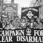 Campaign for Nuclear Disarmament protest in London, 1983