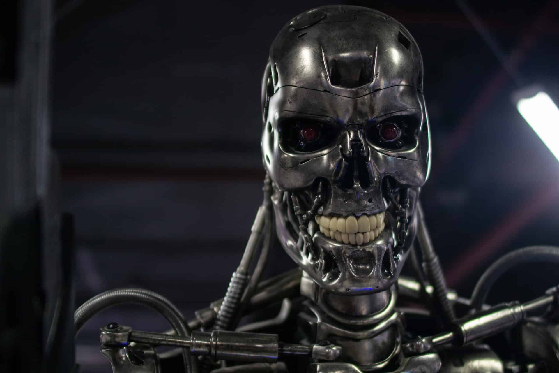 Terminator cyborg skeleton