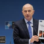 Deputy Secretary General Mircea Geoană gave during the launch of the NATO Science and Technology Organisation’s 2023-2043 Trends Report in Brussels on Wednesday. Photo credit: NATO news release