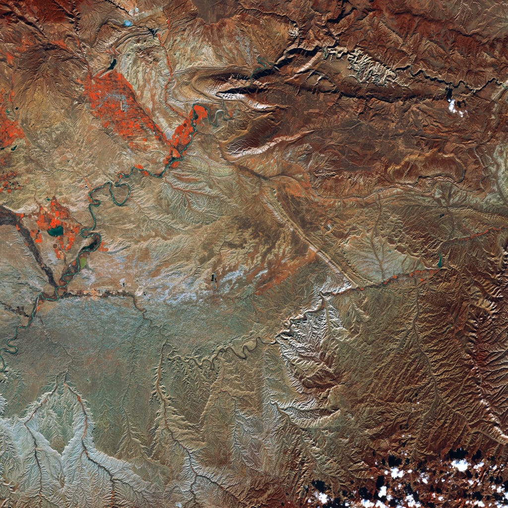 satellite image of uinta basin