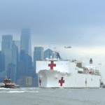 A hospital ship.