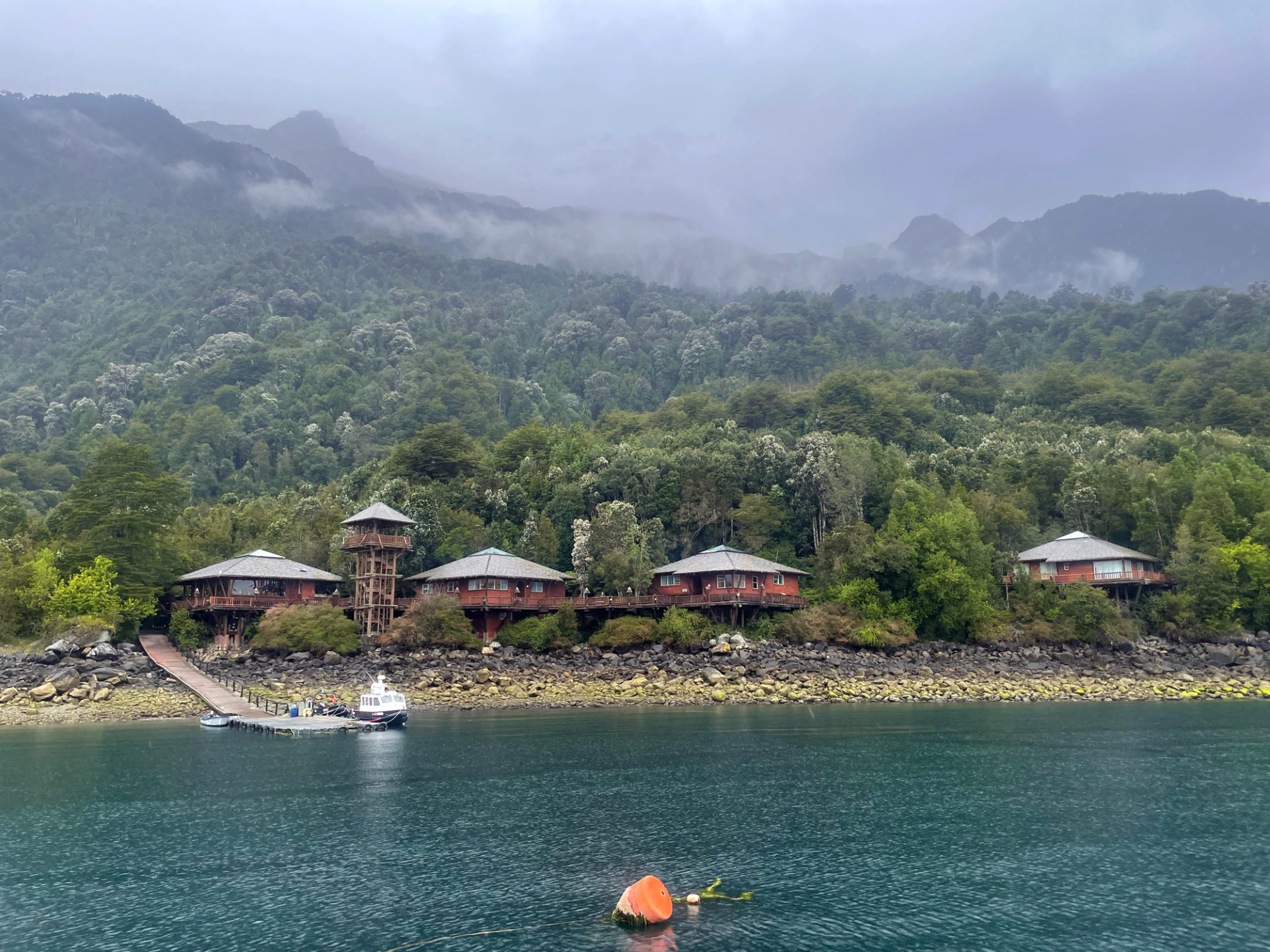 The Huinay Research Field Station in Comau Fjord. (Photo: Jessica McKenzie)