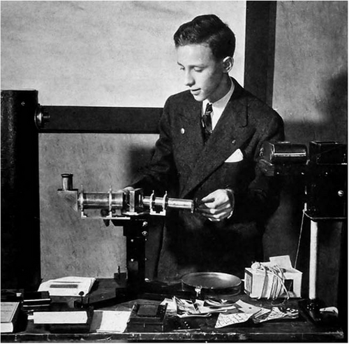 Nobel winning physicsit Roy Glauber at age 15