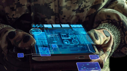 AI Command of the military forces on the tablet computer