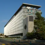 The WHO headquarters.