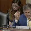 West Virginia Sen. Joe Manchin questions witnesses about advanced nuclear reactors in November 2023.