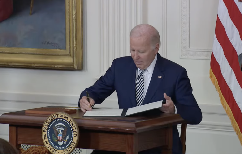 screenshot or frame from White House video