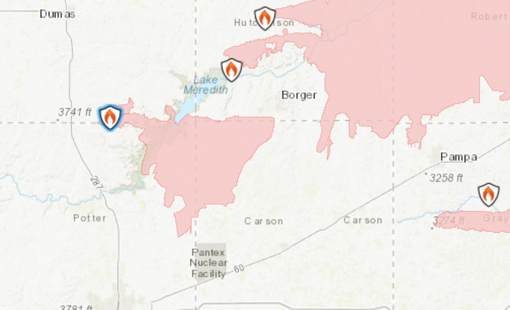 Texas wildfires force major nuclear weapons facility to briefly pause ...