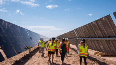 solar energy development construction site