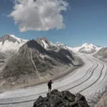 The Aletsch Glacier, largest of Switzerland's 1800 glaciers