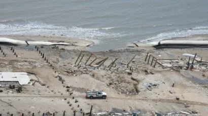 aftermath of 2008 Hurricane Ike