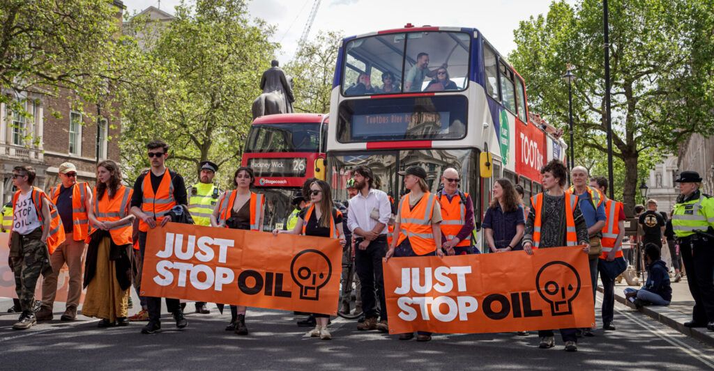just stop oil protest