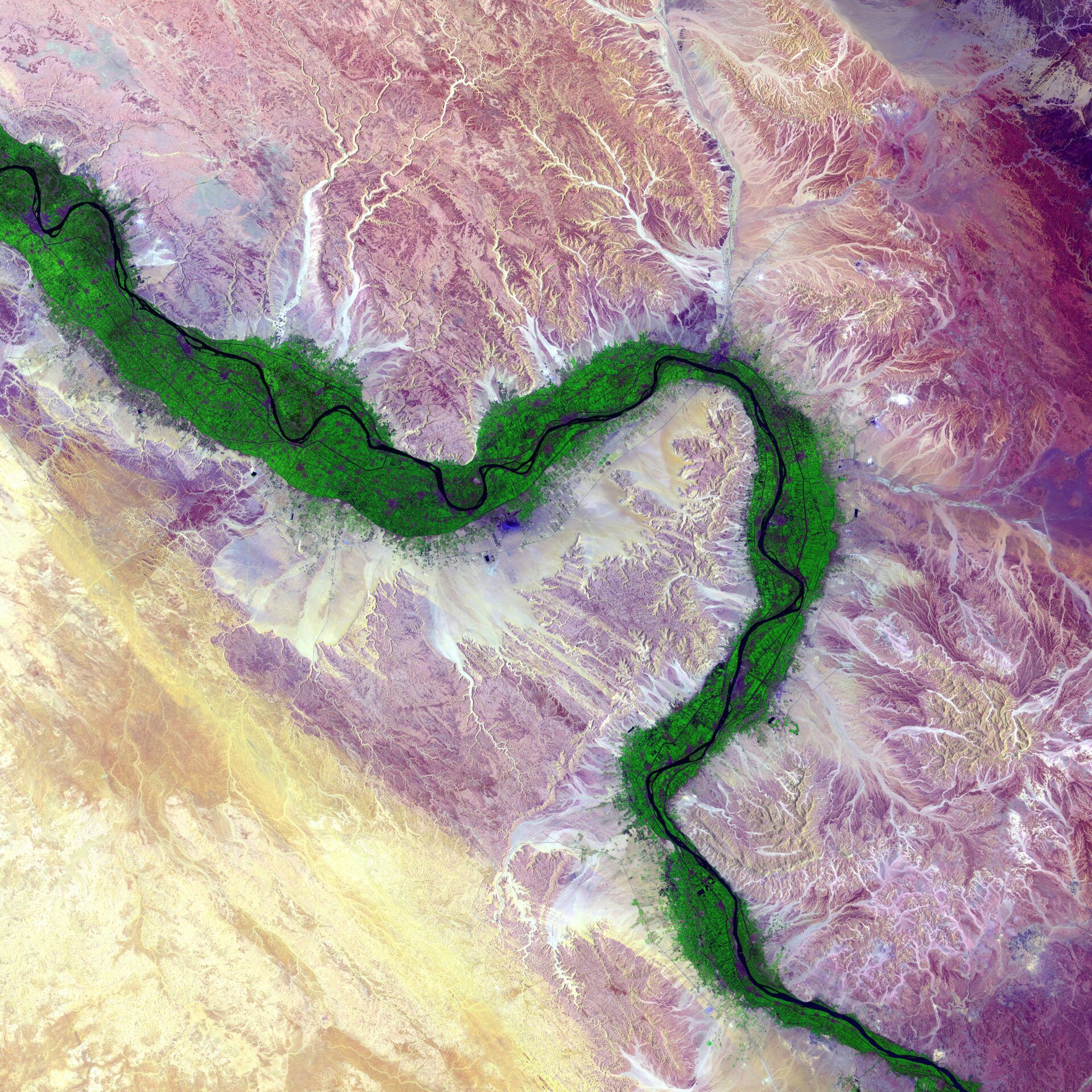 The Nile River in Egypt. "It is easy to see from this image why people have been drawn to the Nile River in Egypt for thousands of years." US Geological Survey via Unsplash.