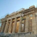 Parthenon undergoing renovations