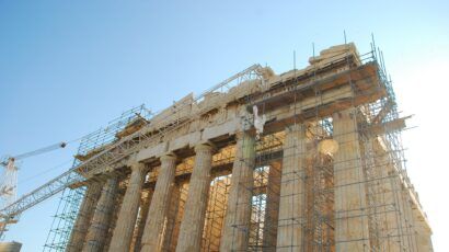 Parthenon undergoing renovations