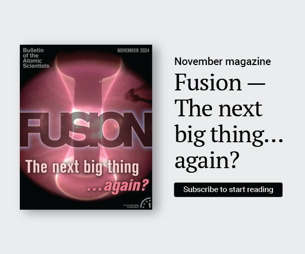 The Bulletin’s 2024 November Magazine Cover appears beside text that reads, “November magazine: Fusion — the next big thing … again? Subscribe to start reading.”