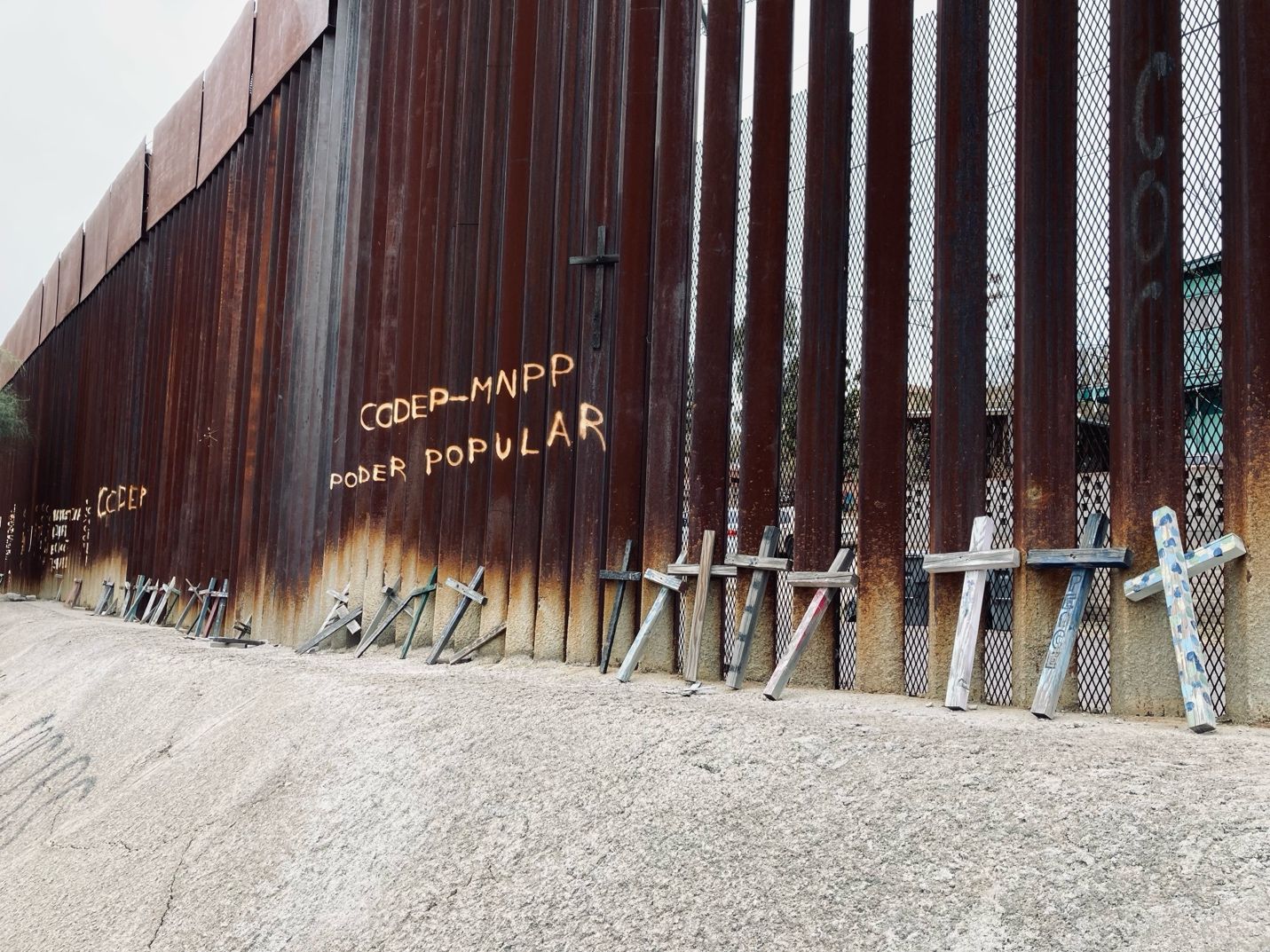 A border wall in Nogales, Mexico. Photo by Petra Molnar